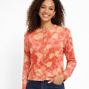 Agnes B. Floral Cardigan Sweater